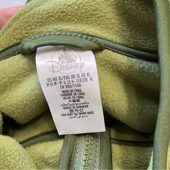 Disney Mickey Mouse Forest Green Fleece Jacket Size X-Large NWT Fleece - Picture 8 of 9